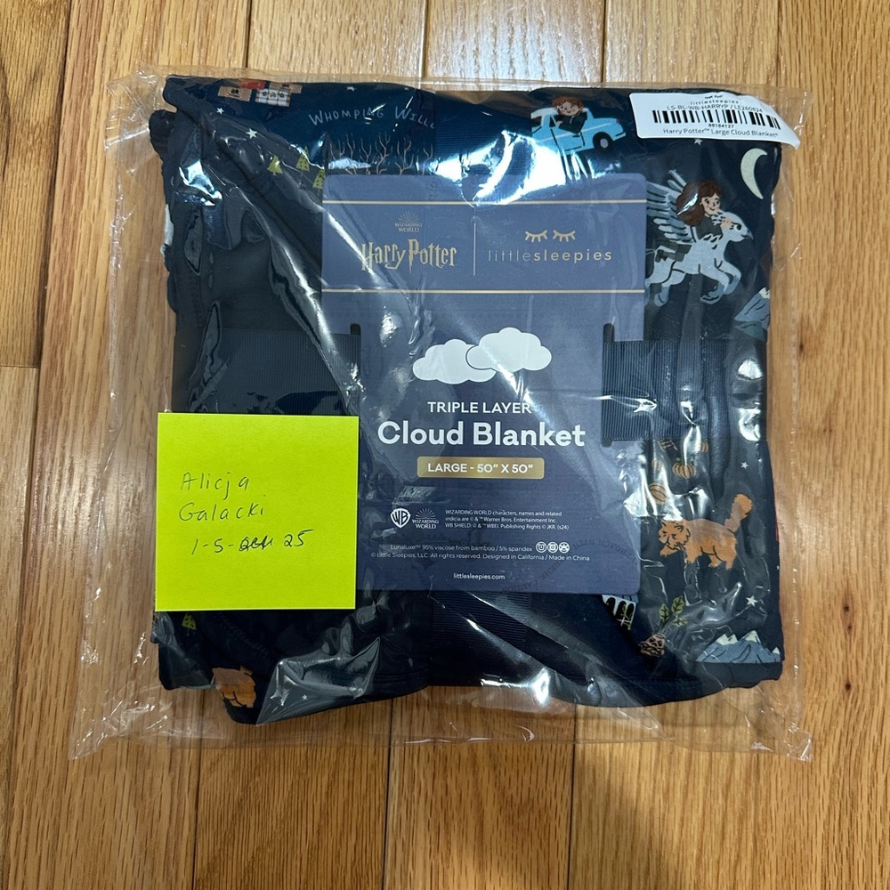 Little Sleepies Harry Potter cloud blanket